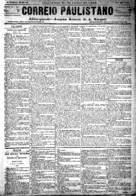 Correio paulistano [jornal], [s/n]. São Paulo-SP, 21 jun. 1883.