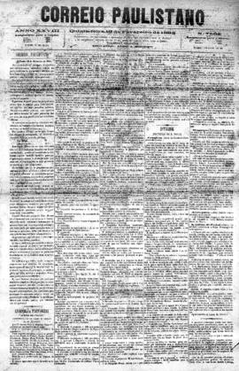 Correio paulistano [jornal], [s/n]. São Paulo-SP, 16 fev. 1882.