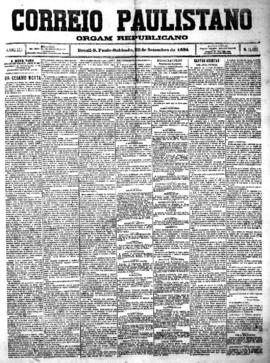 Correio paulistano [jornal], [s/n]. São Paulo-SP, 22 set. 1894.
