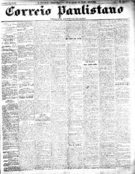 Correio paulistano [jornal], [s/n]. São Paulo-SP, 13 ago. 1900.