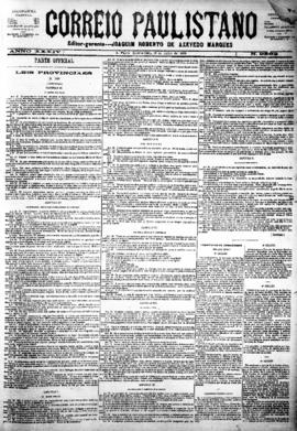 Correio paulistano [jornal], [s/n]. São Paulo-SP, 18 jul. 1888.