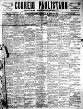 Correio paulistano [jornal], [s/n]. São Paulo-SP, 02 jul. 1892.
