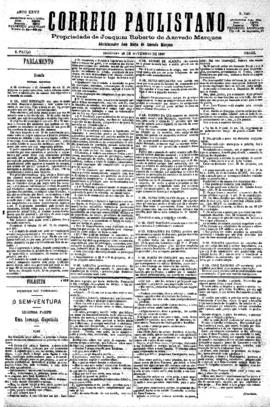 Correio paulistano [jornal], [s/n]. São Paulo-SP, 28 nov. 1880.