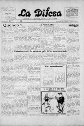 La Difesa [jornal], a. 7, n. 346. São Paulo-SP, 15 mar. 1931.