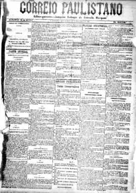 Correio paulistano [jornal], [s/n]. São Paulo-SP, 29 dez. 1886.