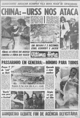 Última Hora [jornal]. Rio de Janeiro-RJ, 07 jun. 1969 [ed. vespertina].