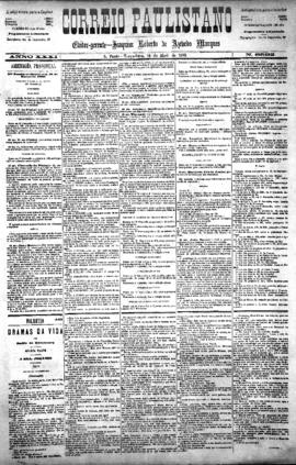 Correio paulistano [jornal], [s/n]. São Paulo-SP, 14 abr. 1885.