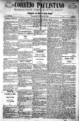 Correio paulistano [jornal], [s/n]. São Paulo-SP, 09 mar. 1880.