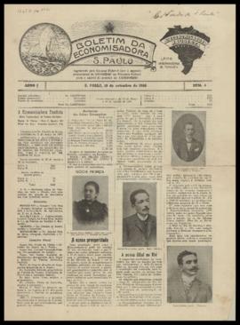 Boletim da economisadora [jornal], a. 1, n. 4. São Paulo-SP, 10 set. 1908.