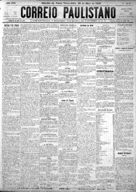 Correio paulistano [jornal], [s/n]. São Paulo-SP, 20 mai. 1890.