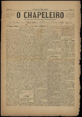 O Chapeleiro [jornal], a. 2, n. 4. São Paulo-SP, 01 mai. 1904.