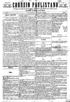 Correio paulistano [jornal], [s/n]. São Paulo-SP, 01 set. 1880.