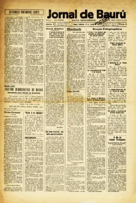 Jornal de Baurú [jornal], a. 1, n. 9. Bauru-SP, 11 jun. 1932.