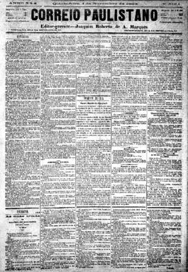 Correio paulistano [jornal], [s/n]. São Paulo-SP, 01 nov. 1883.