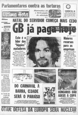 Última Hora [jornal]. Rio de Janeiro-RJ, 04 dez. 1969 [ed. vespertina].