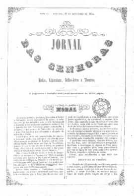 O Jornal das senhoras [jornal], t. 4, [s/n]. Rio de Janeiro-RJ, 20 nov. 1853.