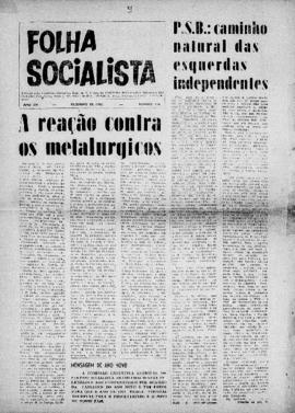 Folha socialista [jornal], a. 14, n. 116. São Paulo-SP, dez. 1963.