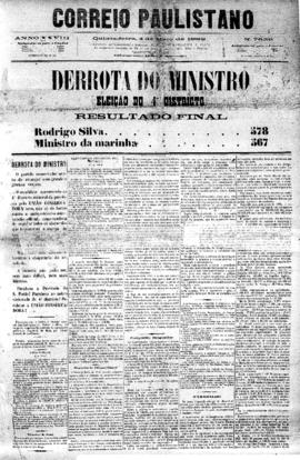 Correio paulistano [jornal], [s/n]. São Paulo-SP, 04 mai. 1882.