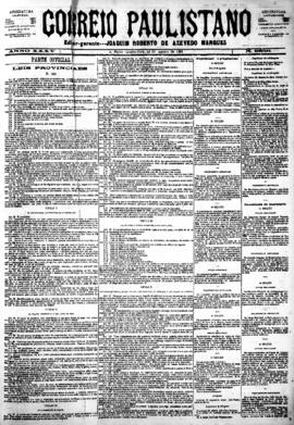 Correio paulistano [jornal], [s/n]. São Paulo-SP, 22 ago. 1888.