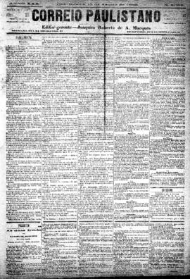 Correio paulistano [jornal], [s/n]. São Paulo-SP, 15 ago. 1883.