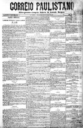 Correio paulistano [jornal], [s/n]. São Paulo-SP, 22 jun. 1887.