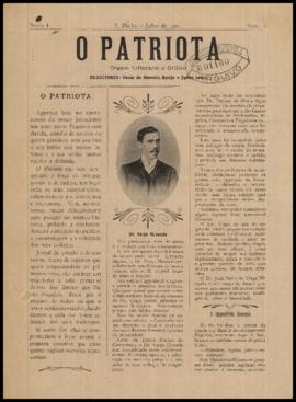 O Patriota [jornal], a. 1, n. 1. São Paulo-SP, jul. 1904.
