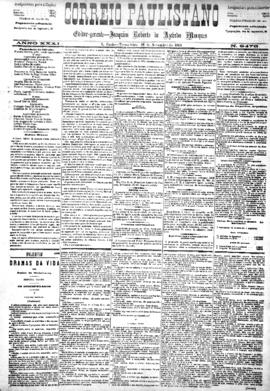 Correio paulistano [jornal], [s/n]. São Paulo-SP, 18 nov. 1884.