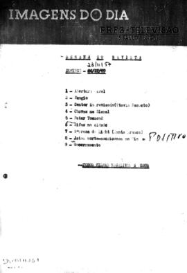TV Tupi [emissora]. Semana em Revista [programa]. Roteiro [televisivo], 23 nov. 1957.