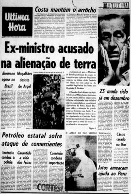 Última Hora [jornal]. Rio de Janeiro-RJ, 06 out. 1967 [ed. matutina].