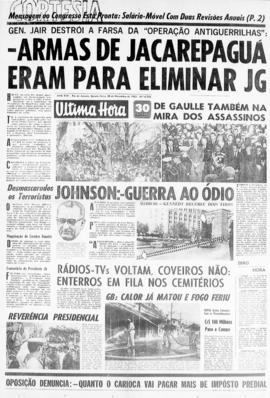 Última Hora [jornal]. Rio de Janeiro-RJ, 28 nov. 1963 [ed. vespertina].