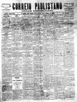 Correio paulistano [jornal], [s/n]. São Paulo-SP, 31 mai. 1892.