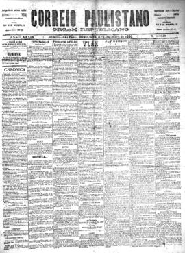 Correio paulistano [jornal], [s/n]. São Paulo-SP, 02 dez. 1892.