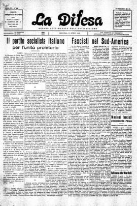 La Difesa [jornal], a. 6, n. 305. São Paulo-SP, 13 abr. 1930.