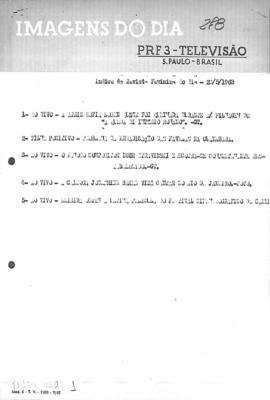 TV Tupi [emissora]. Revista Feminina [programa]. Roteiro [televisivo], 23 mai. 1963.