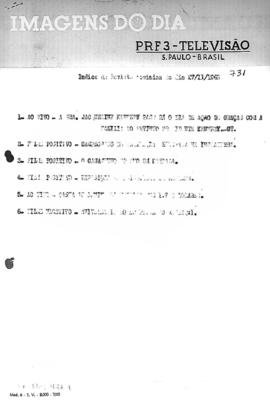 TV Tupi [emissora]. Revista Feminina [programa]. Roteiro [televisivo], 27 nov. 1963.