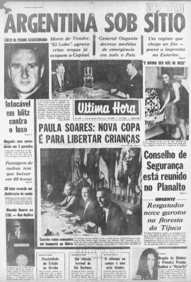 Última Hora [jornal]. Rio de Janeiro-RJ, 01 jul. 1969 [ed. vespertina].