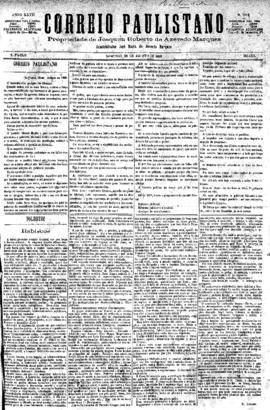 Correio paulistano [jornal], [s/n]. São Paulo-SP, 22 ago. 1880.