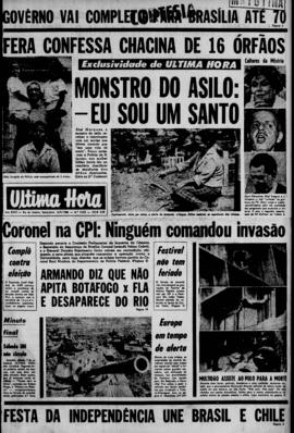 Última Hora [jornal]. Rio de Janeiro-RJ, 06 set. 1968 [ed. matutina].
