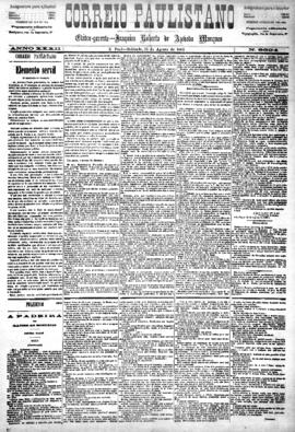 Correio paulistano [jornal], [s/n]. São Paulo-SP, 15 ago. 1885.