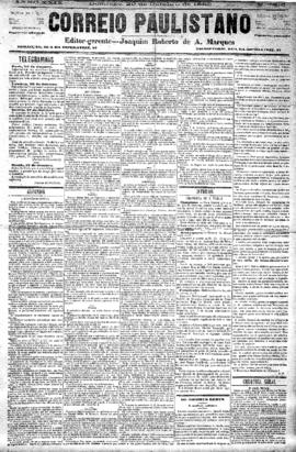 Correio paulistano [jornal], [s/n]. São Paulo-SP, 29 out. 1882.