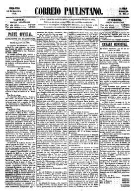 Correio paulistano [jornal], a. 2, n. 355. São Paulo-SP, 15 jan. 1856.