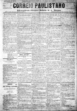 Correio paulistano [jornal], [s/n]. São Paulo-SP, 23 jul. 1883.