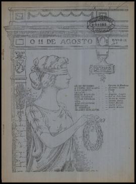 O Onze de Agosto [jornal], a. 9, n. 2. São Paulo-SP, jun. 1911.