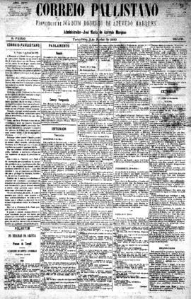 Correio paulistano [jornal], [s/n]. São Paulo-SP, 08 jun. 1880.