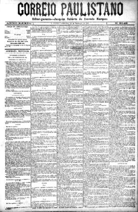 Correio paulistano [jornal], [s/n]. São Paulo-SP, 26 fev. 1887.