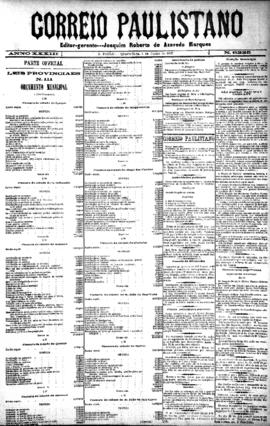 Correio paulistano [jornal], [s/n]. São Paulo-SP, 01 jun. 1887.