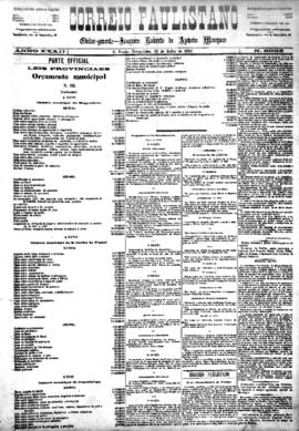 Correio paulistano [jornal], [s/n]. São Paulo-SP, 13 jul. 1886.