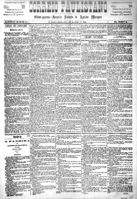 Correio paulistano [jornal], [s/n]. São Paulo-SP, 23 jul. 1885.