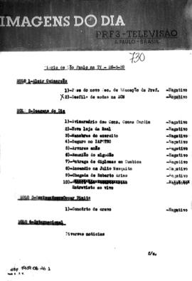 TV Tupi [emissora]. Diário de São Paulo na T.V. [programa]. Roteiro [televisivo], 26 jun. 1959.