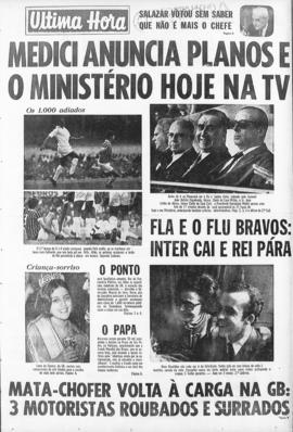 Última Hora [jornal]. Rio de Janeiro-RJ, 27 out. 1969 [ed. vespertina].